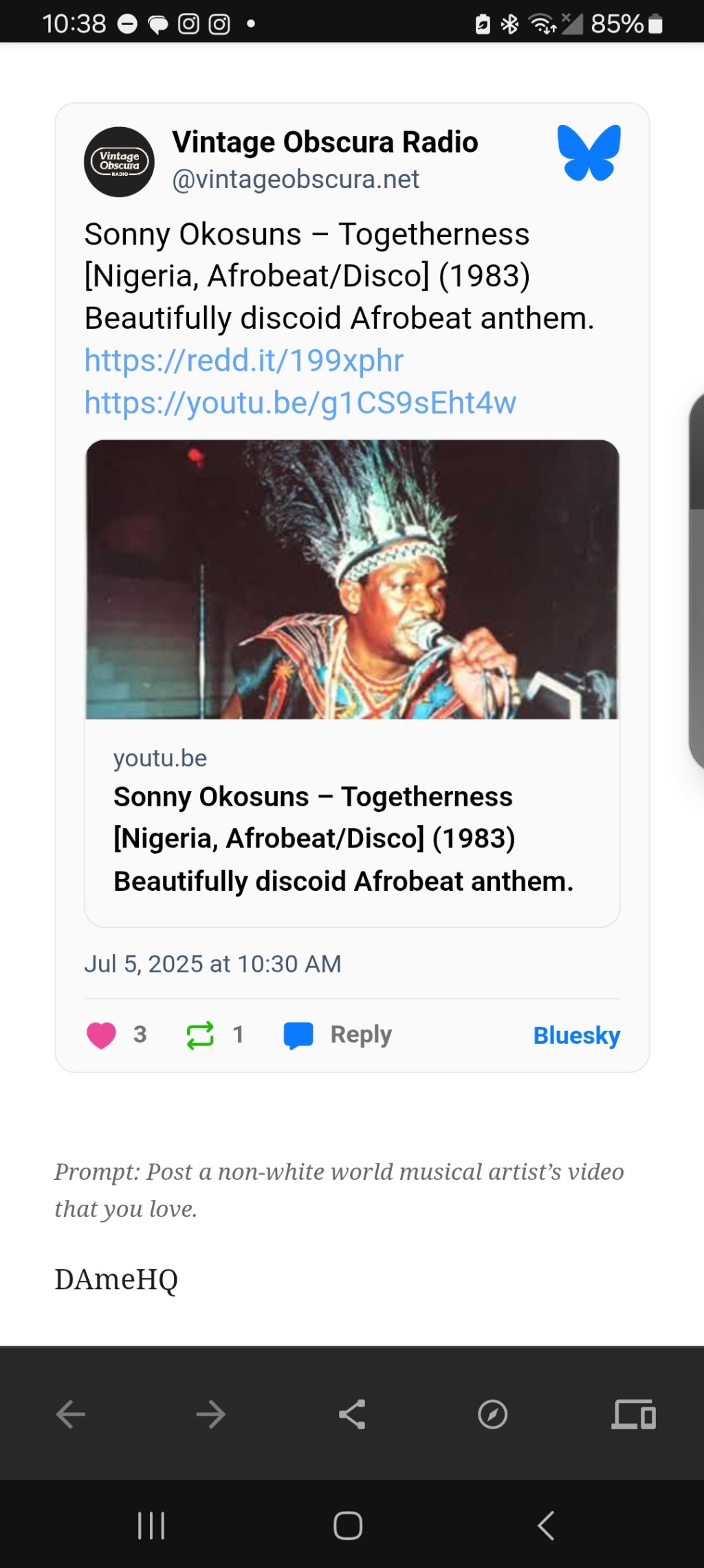 afro beat luv it plus a&nbsp;prompt