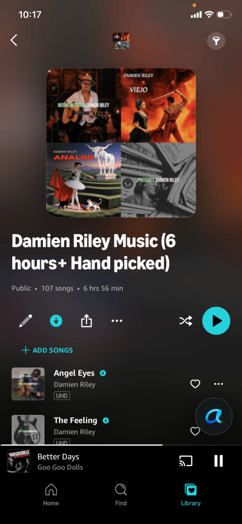 Link to Damien Riley music